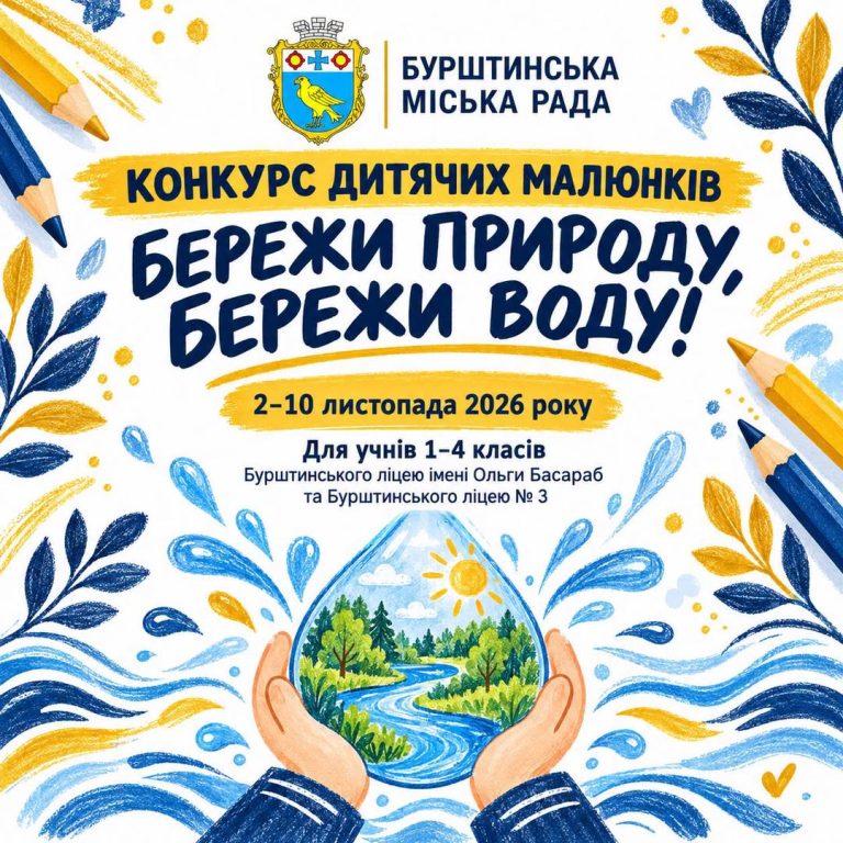 Розпочинається конкурс дитячих малюнків «Піклуйся про природу, бережи воду!»
